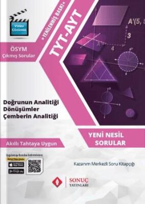 Sonuç Yayınları TYT-AYT Doğrunun Analitiği Dönüşümler Çemberin Analitiği - 1