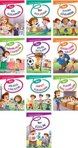 Sosyal Becerilerim Serisi 10 Kitap Takım - Damla Yayınevi