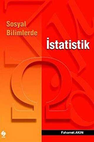 Sosyal Bilimlerde İstatistik - Ekin Basım Yayın