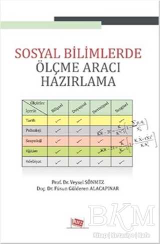 Sosyal Bilimlerde Ölçme Aracı Hazırlama - Anı Yayıncılık