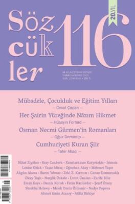 Sözcükler Dergisi 116. Sayı Temmuz - Ağustos 2025 - 1