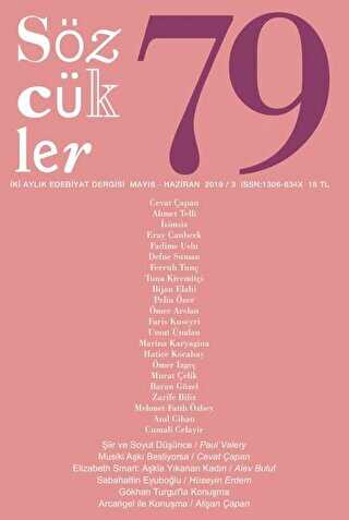 Sözcükler Dergisi Sayı: 79 Mayıs - Haziran 2019 - Sözcükler Yayınları