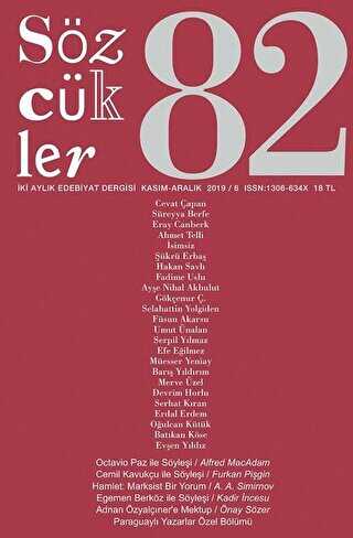 Sözcükler Dergisi Sayı: 82 Kasım - Aralık 2019 - Sözcükler Yayınları