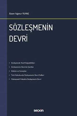 Sözleşmenin Devri - Seçkin Yayıncılık