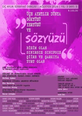 Sözyüzü Dergisi Sayı: 5 Ağustos 2024 - 1