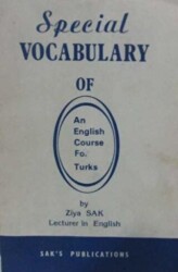 Special Vocabulary for Turks - SAK İngilizce Öğretimi Yayınları