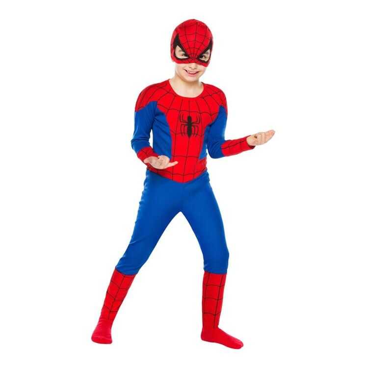 Spiderman Kaslı Karakter Kostümü 4-6 Yaş