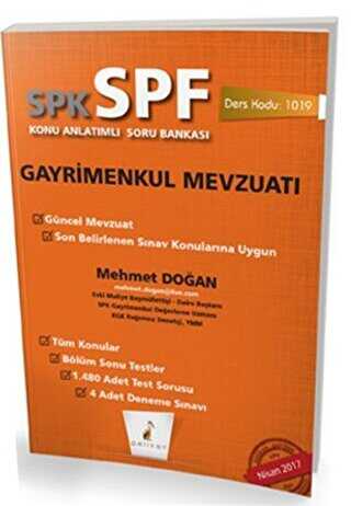 Pelikan Tıp Teknik Yayıncılık SPK - SPF Gayrimenkul Mevzuatı Konu Anlatımlı Soru Bankası