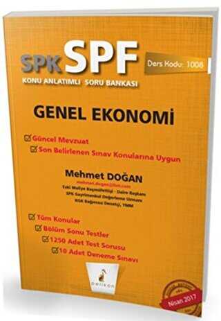 Pelikan Tıp Teknik Yayıncılık SPK - SPF Genel Ekonomi Konu Anlatımlı Soru Bankası