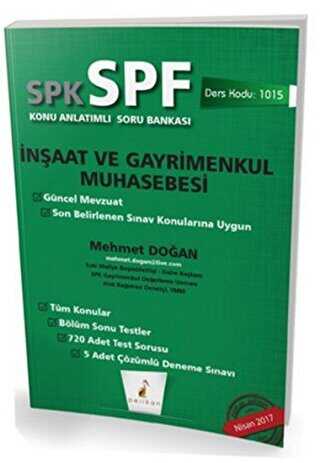 Pelikan Tıp Teknik Yayıncılık SPK - SPF İnşaat ve Gayrimenkul Muhasebesi Konu Anlatımlı Soru Bankası