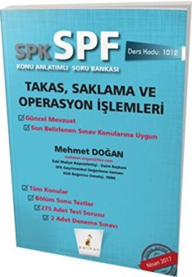Pelikan Tıp Teknik Yayıncılık SPK - SPF Takas, Saklama ve Operasyon İşlemleri Konu Anlatımlı Soru Bankası kapağı
