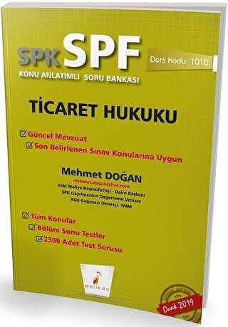 Pelikan Tıp Teknik Yayıncılık SPK - SPF Ticaret Hukuku Konu Anlatımlı Soru Bankası