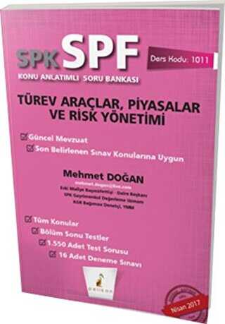 Pelikan Tıp Teknik Yayıncılık SPK - SPF Türev Araçlar, Piyasalar ve Risk Yönetimi Konu Anlatımlı Soru Bankası