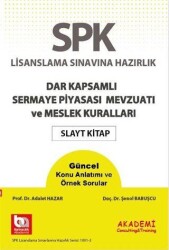 Akademi Consulting Training SPK Lisanslama Sınavına Hazırlık Dar Kapsamlı Sermaye Piyasası Mevzuatı ve Meslek Kuralları Slayt Kitap - Akademi Consulting Training