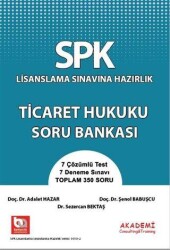 Akademi Consulting Training SPK Lisanslama Sınavına Hazırlık Ticaret Hukuku Soru Bankası - Akademi Consulting Training