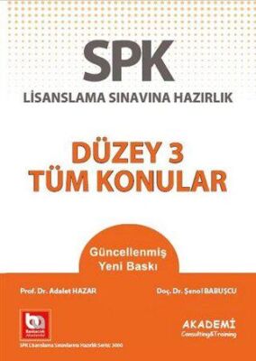 Akademi Consulting Training SPK Lisanslama Sınavına Hazırlık - Düzey 3 Tüm Konular - 1