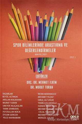 Spor Bilimlerinde Araştırma ve Değerlendirme Cilt 1 - 2