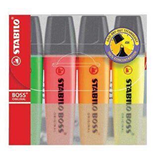 Stabilo Boss Original Fosforlu Kalem 4Lü Paket - 1