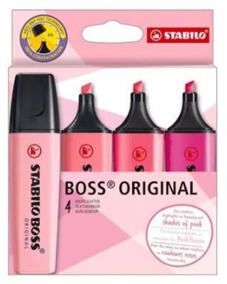 Stabilo Boss Original 4Lü Pembe Paket - 1