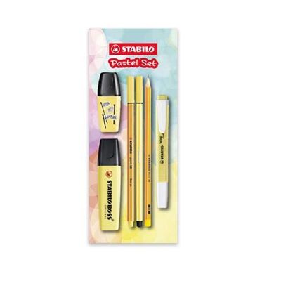 Stabilo Tek Renk Pastel Set 6`Lı - Sarı