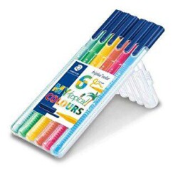 Staedtler Keçeli Boya Tropikal Renk 6Lı - Staedtler