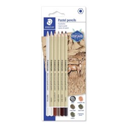 Staedtler Mars Lumograph Pastel Kurşun Kalem 6Lı Set - Staedtler