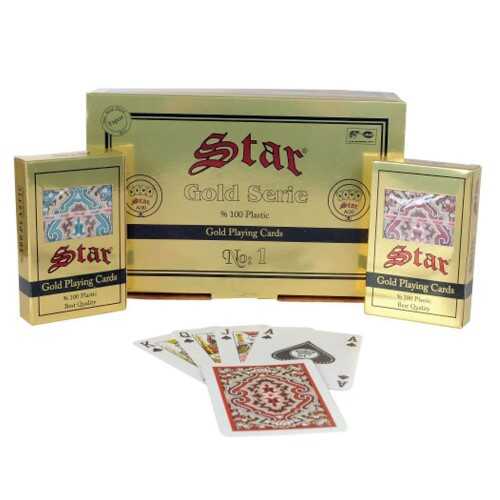 Star Gold Plasitk Oyun Kağıdı