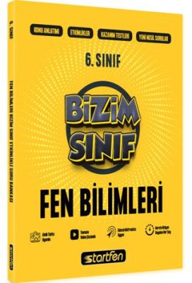 Startfen Yayınları 6. Sınıf Bizim Sınıf Fen Bilimleri Etkinlikli Soru Bankası - 1
