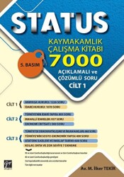 Gazi Kitabevi Status Kaymakamlık Çalışma Kitabı 7000 Açıklamalı ve Çözümlü Soru 3 Cilt Takım - Gazi Kitabevi