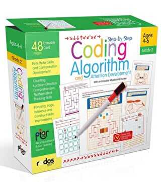 Step-by-step Coding, Algorithm And Attention Development 2 - Grade-Level 2 - Ages 4-6