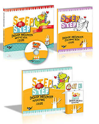 Step By Step English Preschool Practice Book Set - Harf Eğitim Yayıncılık