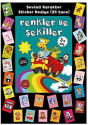 Stickerlı 3+ Yaş Renkler ve Şekiller - Beyaz Panda Yayınları