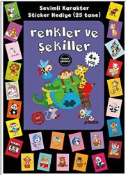 Stickerlı 4+ Yaş Renkler ve Şekiller - Beyaz Panda Yayınları