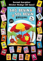 Stickerlı 4+ Yaş Sağ Beyin Sol Beyin Gelişim - Beyaz Panda Yayınları