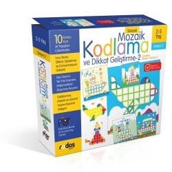 Stickerlı Mozaik Kodlama ve Dikkat Geliştirme - 2 - Piar Kids