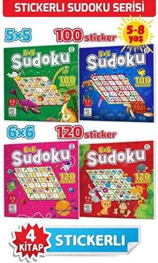 5-8 Yaş Stickerlı Sudoku Seti Dikkat ve Zeka Geliştiren Bulmacalar Serisi, 440 Adet Çıkartma