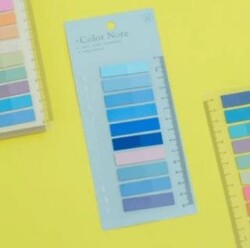 Sticky Color Note 10 Renk Film Index Cetvelli Model-12 - BKM Kitap