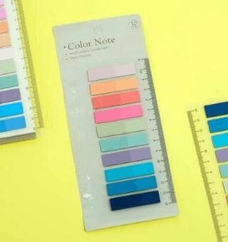 Sticky Color Note 10 Renk Film Index Cetvelli Model-14 - 1