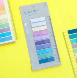 Sticky Color Note 10 Renk Film Index Cetvelli Model-15 - BKM Kitap