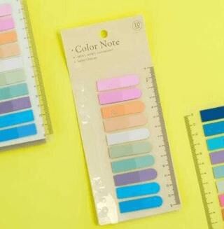 Sticky Color Note 10 Renk Film Index Cetvelli Model-4 - 1