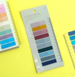 Sticky Color Note 10 Renk Film Index Cetvelli Model-8 - BKM Kitap