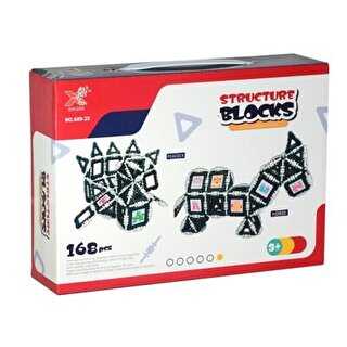 Structure Blocks 3D Puzzle Yapı ve Tasarım Blokları 168 Parça