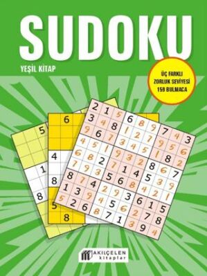 Sudoku Yeşil Kitap - Üç Farklı Zorluk Seviyesi 159 Bulmaca - 1