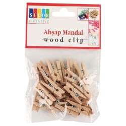 Südor Ahşap Mandal Büyük 3.5 Cm 20 Li Naturel - Südor