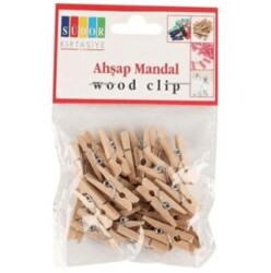 Südor Ahşap Mandal Büyük 3.5 Cm 20 Li Naturel - Südor
