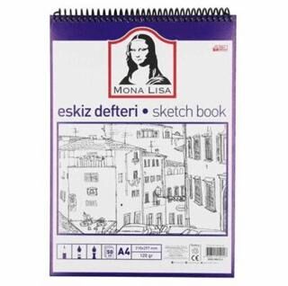 Südor Mona Lisa Eskiz Defteri 120 Gr. 50 Yaprak Üstten Spiralli A4 - 1