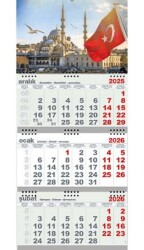 Süleymaniye 2026 Gemici Duvar Takvimi - Halk Kitabevi