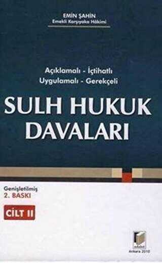 Sulh Hukuk Davaları 2 Cilt - 1