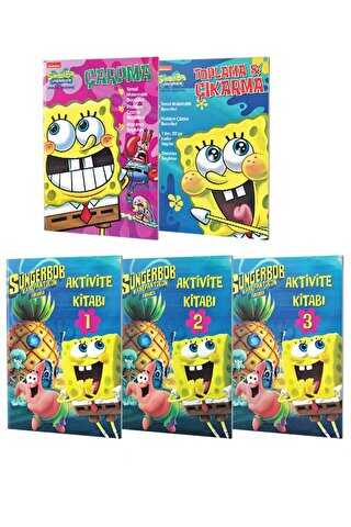 Sünger Bob Aktivite Kitapları Seti 5 Kitap Takım - Çocuk Gezegeni