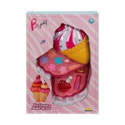 Sunman Dondurma Şekilli 2 Katlı Makyaj Güzellik Seti - Sunman